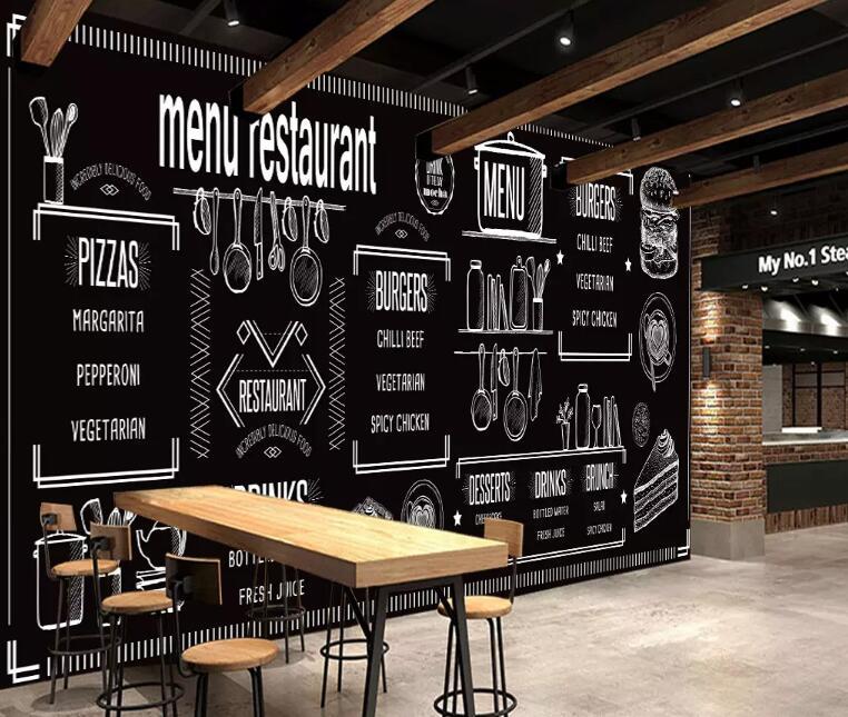 3D Black Letters 1236 Wall Murals Wallpaper AJ Wallpaper 2 