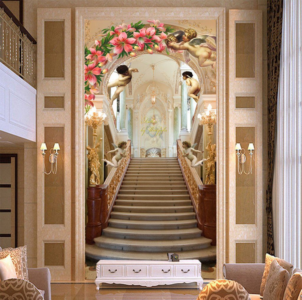 3D Palace Wreath 640 Wall Murals Wallpaper AJ Wallpaper 2 