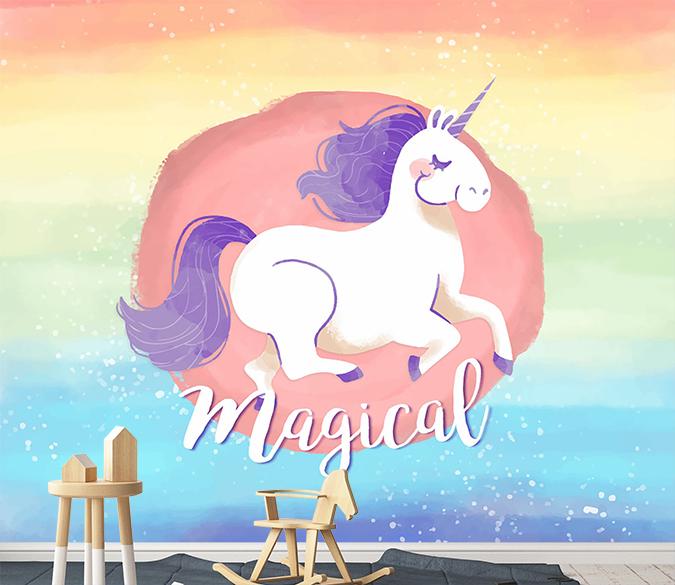 3D Cute Unicorn 021 Wallpaper AJ Wallpaper 