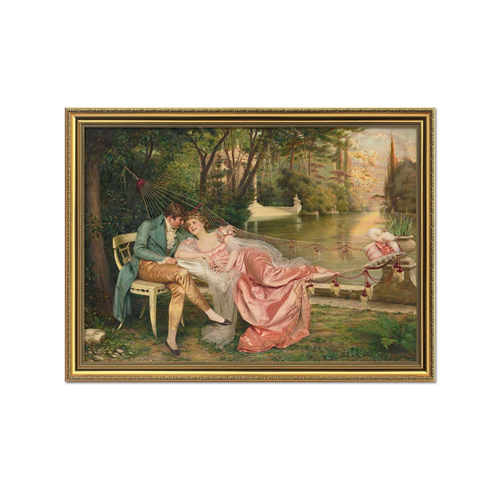 3D Swing Chat 149 Fake Framed Print Painting Wallpaper AJ Creativity Home 