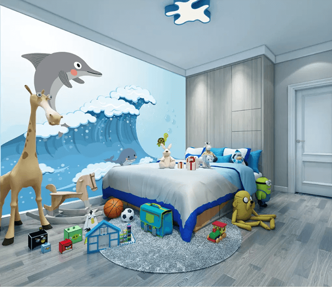 3D Wave Dolphin Jumping 1473 Wallpaper AJ Wallpaper 2 