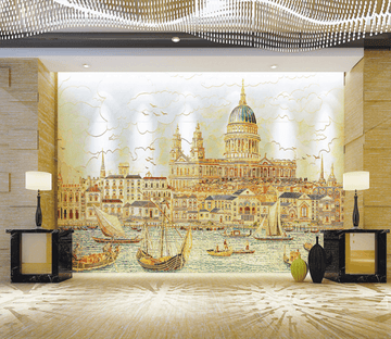 3D Building Boat 117 Wallpaper AJ Wallpaper 