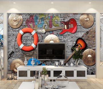 3D Swimming Ring Guitar 21 Wallpaper AJ Wallpaper 2 