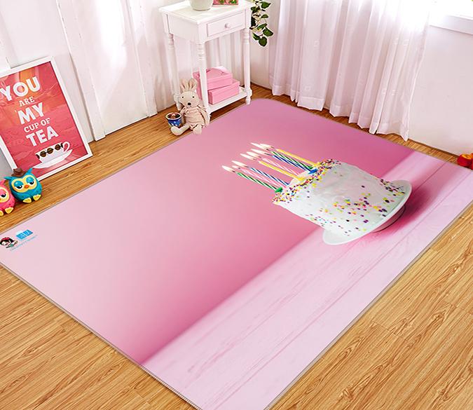 3D Cake Candle 316 Non Slip Rug Mat Mat AJ Creativity Home 