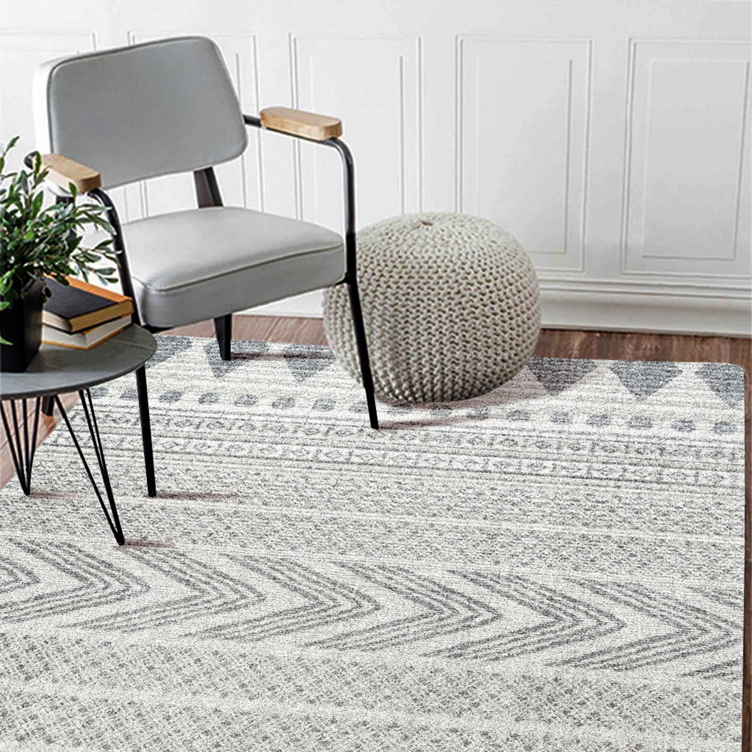 3D Gray Stripe WG153 Non Slip Rug Mat Mat AJ Creativity Home 