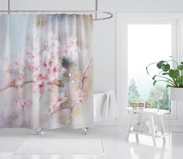 3D Beautiful Peach 134 Shower Curtain 3D Shower Curtain AJ Creativity Home 