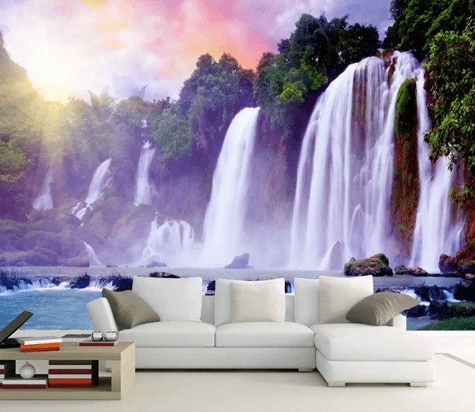 3D White Waterfall 1070 Wallpaper AJ Wallpaper 2 
