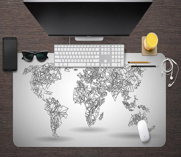 3D Triangle Map 174 Desk Mat Mat AJ Creativity Home 