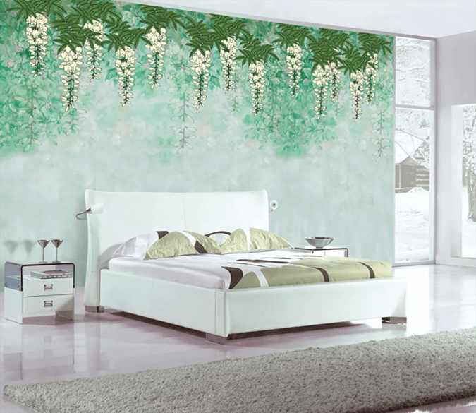 3D Vine Chlorophytum 1418 Wallpaper AJ Wallpaper 2 