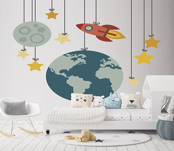 3D Planet Decoration 175 Wall Stickers Wallpaper AJ Wallpaper 