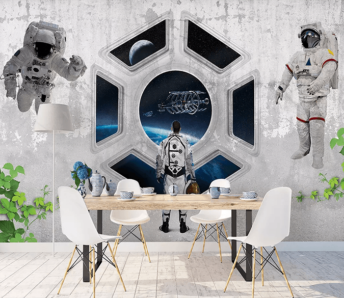 3D Astronauts Flying 271 Wallpaper AJ Wallpaper 2 