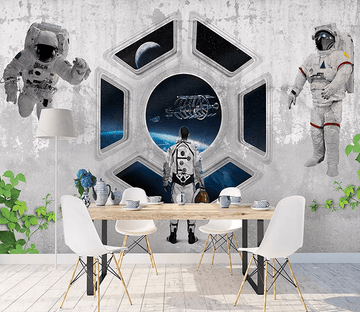3D Astronauts Flying 271 Wallpaper AJ Wallpaper 2 