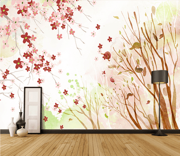 3D Falling Leaves 030 Wallpaper AJ Wallpaper 