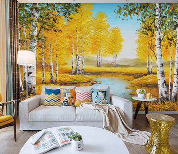 3D Maple Leaf Painting 088 Wallpaper AJ Wallpaper 