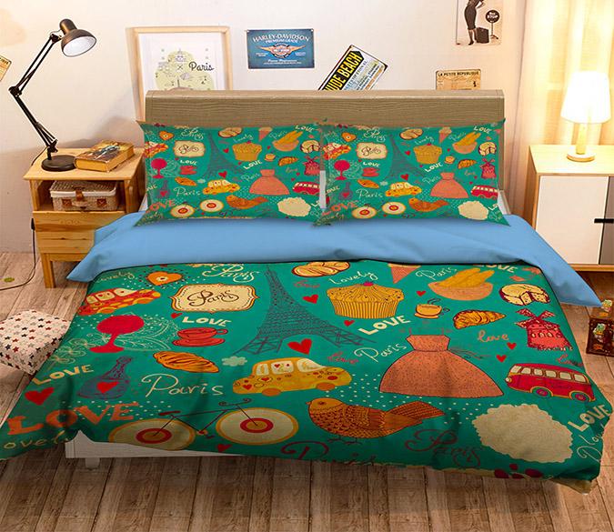 3D Clothes Bread 019 Bed Pillowcases Quilt Wallpaper AJ Wallpaper 