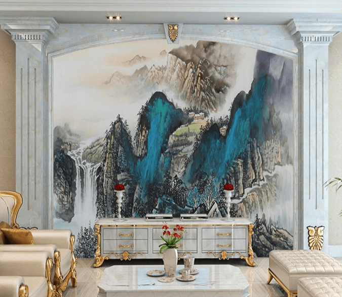 3D Landscape Painting 073 Wallpaper AJ Wallpaper 