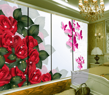 3D Rose Stars 053 Wallpaper AJ Wallpaper 