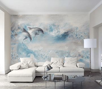 3D Dolphin Jumping 177 Wallpaper AJ Wallpaper 