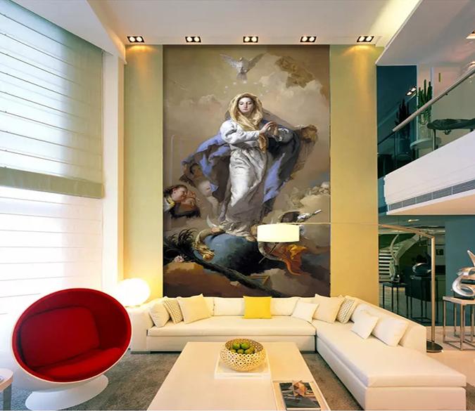 3D White Pigeon Baby 355 Wallpaper AJ Wallpaper 