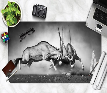 3D Antelope Battle 135 Desk Mat Mat AJ Creativity Home 