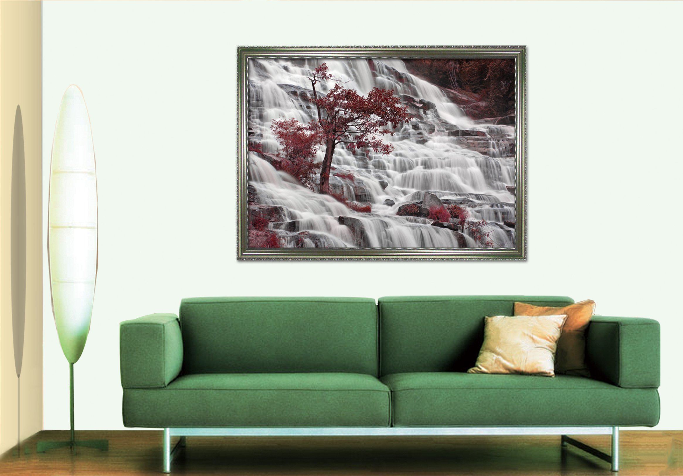 3D The Spectacular Waterfall 151 Fake Framed Print Painting Wallpaper AJ Creativity Home 