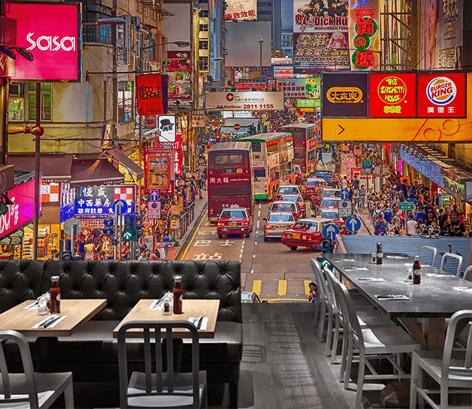 3D Hong Kong Street 167 Wallpaper AJ Wallpaper 2 