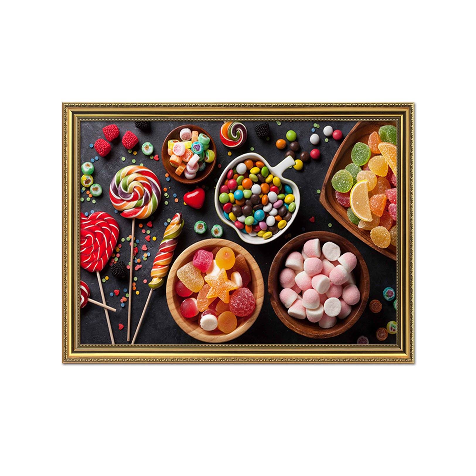 3D Color Sugar 113 Fake Framed Print Painting Wallpaper AJ Creativity Home 
