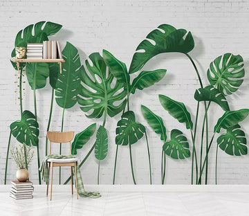 3D Green Lotus Leaf 133 Wallpaper AJ Wallpaper 