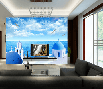 3D Roof Bird 778 Wallpaper AJ Wallpaper 