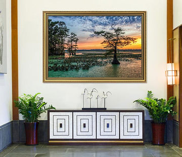 3D Lonely Tree 179 Fake Framed Print Painting Wallpaper AJ Creativity Home 