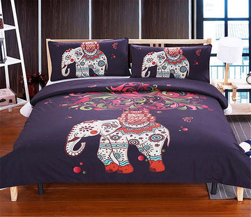 3D Elephant Fruitr 209 Bed Pillowcases Quilt Wallpaper AJ Wallpaper 