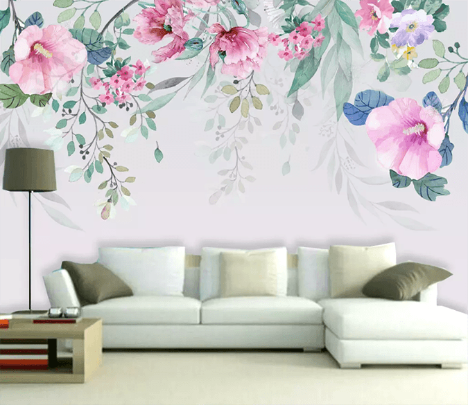 3D Hand Painted Flower 1553 Wallpaper AJ Wallpaper 2 