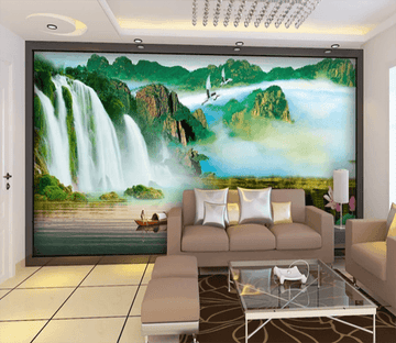 3D Ferocious Waterfall 836 Wallpaper AJ Wallpaper 2 