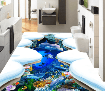 3D Ice Sea 328 Floor Mural Wallpaper AJ Wallpaper 2 