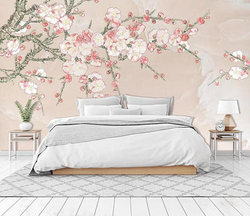 3D Bloom Plum Blossom 041 Wallpaper AJ Wallpaper 
