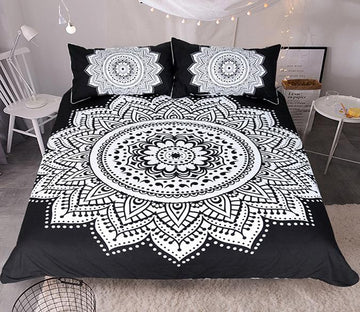 3D Black Lotus 146 Bed Pillowcases Quilt Wallpaper AJ Wallpaper 
