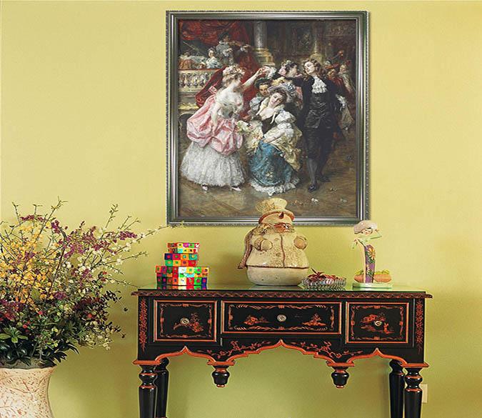 3D Party Dancing 142 Fake Framed Print Painting Wallpaper AJ Creativity Home 