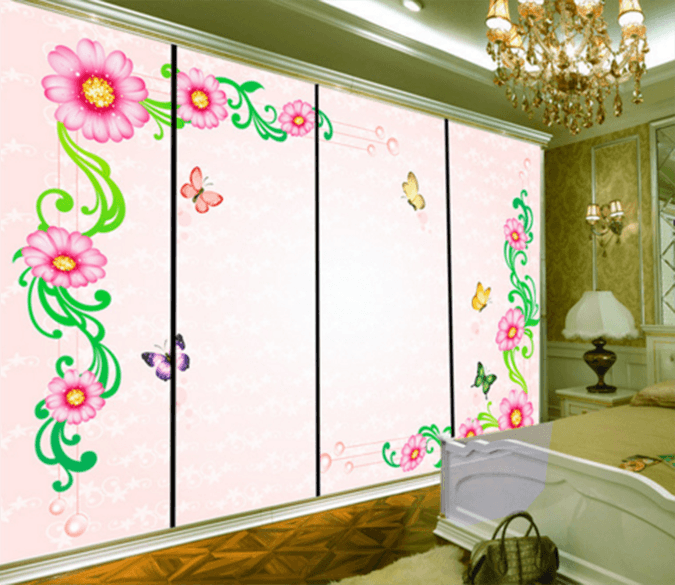 3D Decorative Flower 044 Wallpaper AJ Wallpaper 