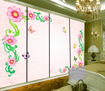 3D Decorative Flower 044 Wallpaper AJ Wallpaper 