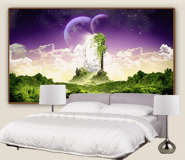 3D Moon Woods Swan 1197 Wallpaper AJ Wallpaper 2 