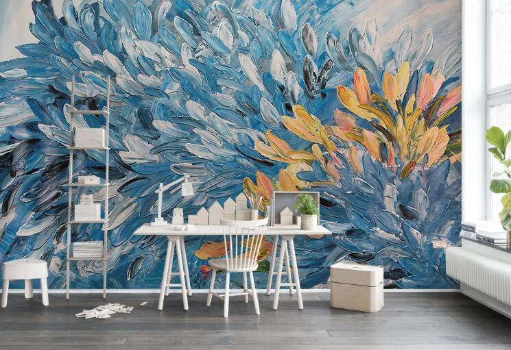 3D Colored Feather 1236 Wall Murals Wallpaper AJ Wallpaper 2 