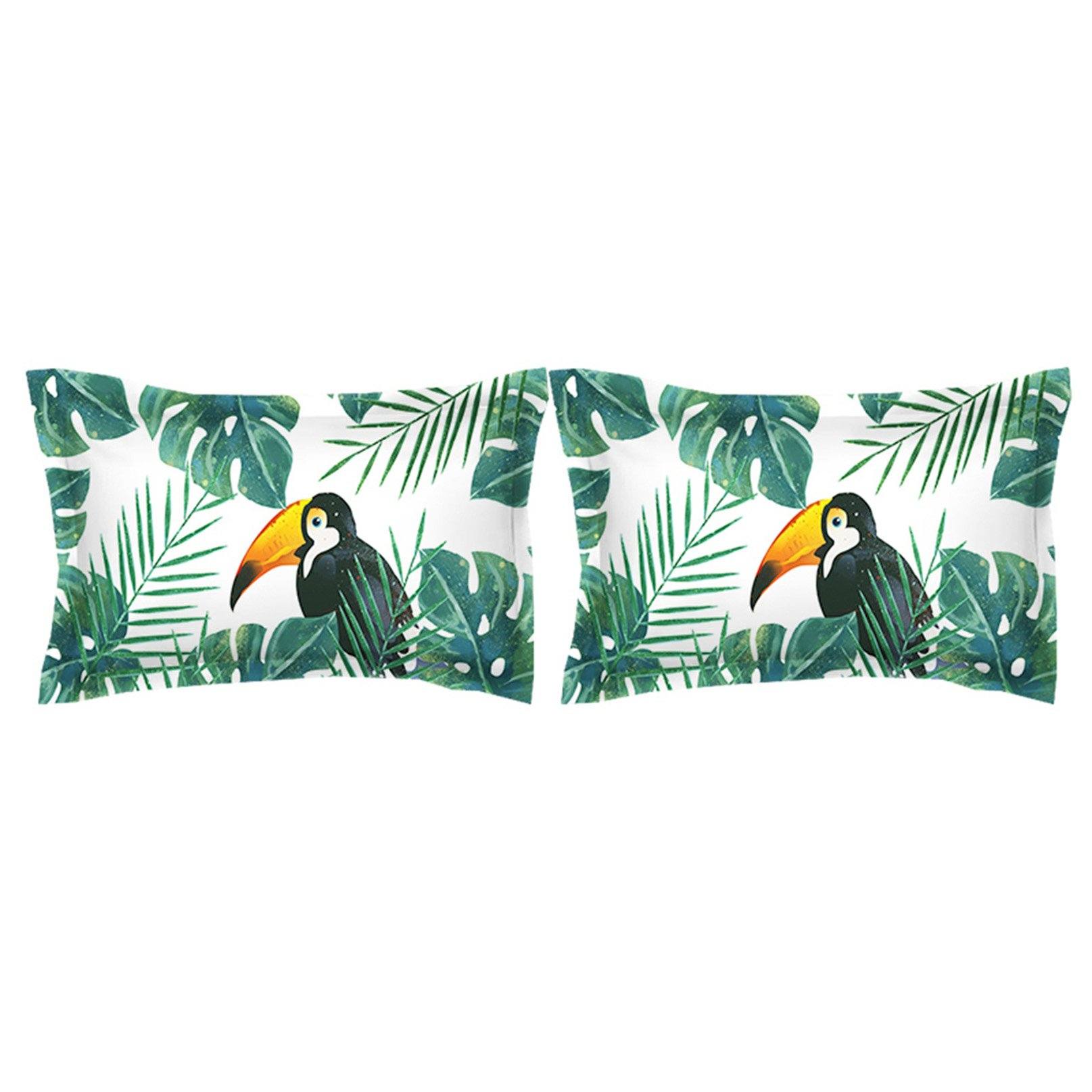 3D Toucan Leaves 102 Bed Pillowcases Quilt Wallpaper AJ Wallpaper 