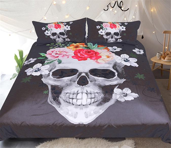 3D Bone Flower 157 Bed Pillowcases Quilt Wallpaper AJ Wallpaper 