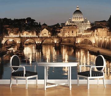 3D Night Light Bridge 763 Wallpaper AJ Wallpaper 2 