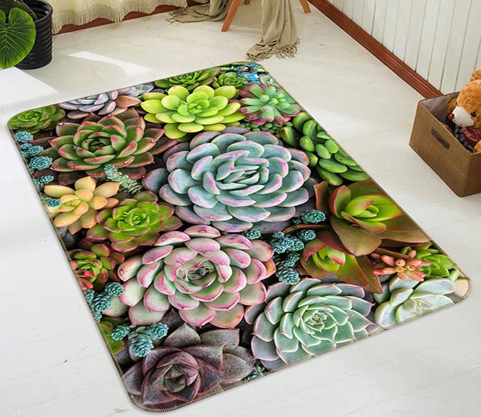3D Big Succulents 176 Non Slip Rug Mat Mat AJ Creativity Home 