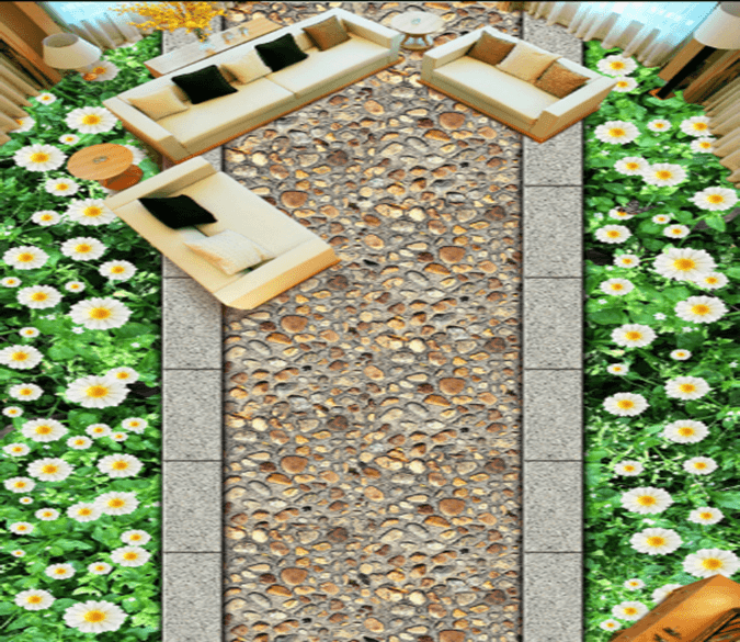 3D Roadside Flowers 015 Floor Mural Wallpaper AJ Wallpaper 2 