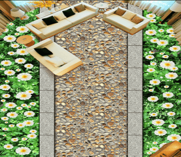 3D Roadside Flowers 015 Floor Mural Wallpaper AJ Wallpaper 2 