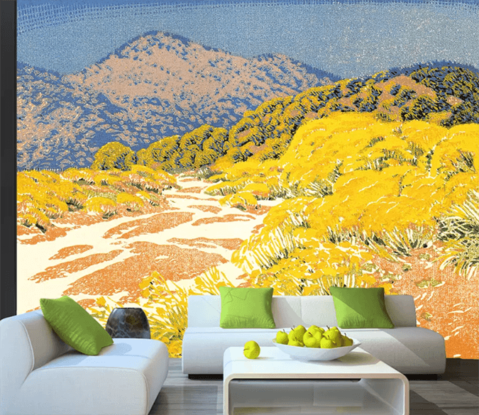 3D Color Carving Autumn Maple 1621 Wallpaper AJ Wallpaper 2 