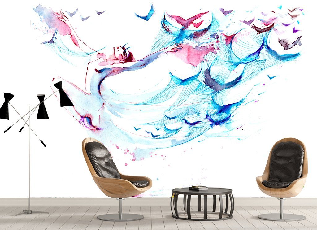 3D Abstract Bird 518 Wall Murals Wallpaper AJ Wallpaper 2 