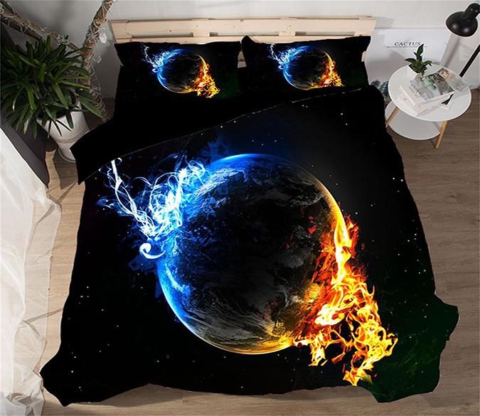 3D Water Fire Earth 114 Bed Pillowcases Quilt Wallpaper AJ Wallpaper 